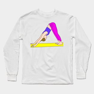 Downward Facing Dog Long Sleeve T-Shirt